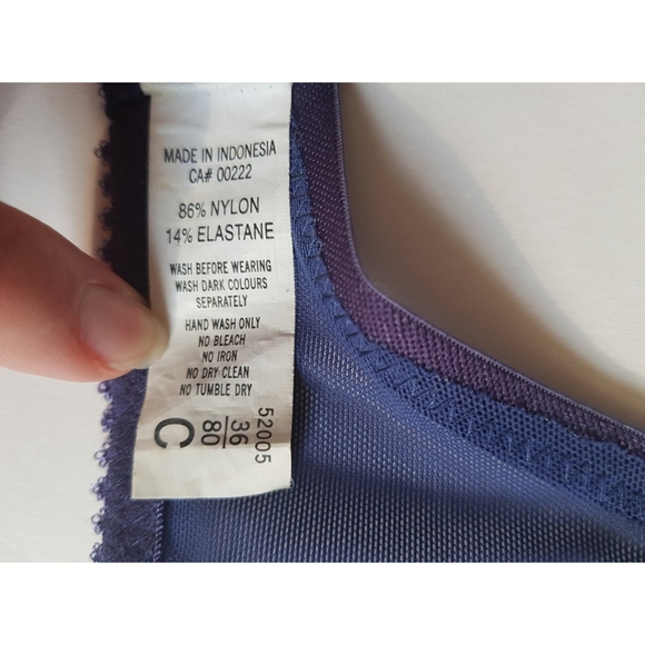 Vogue Dessous Sheer Lace Unlined Bra - Picture 12 of 12